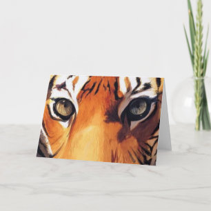 Carte "Yeux du tigre" Aquarelle Paul Jackson
