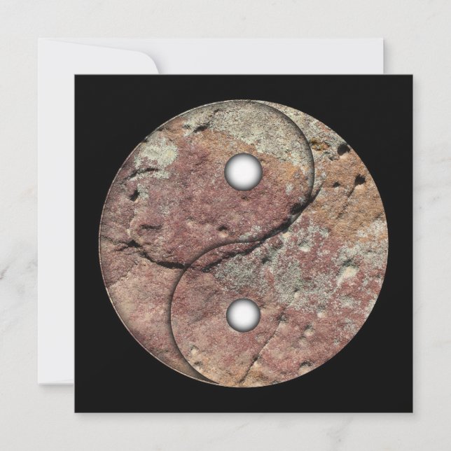 Carte Yin et Yang Rock Art (Devant)