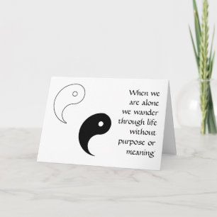 CARTE YIN YANG GREETING CARD DESIGN