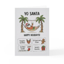 Yo Santa Drôle de Noël d'été Tropical Fêtes