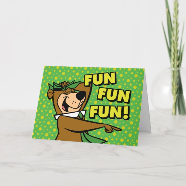 Carte Yogi Bear Fun Amusant (Devant)