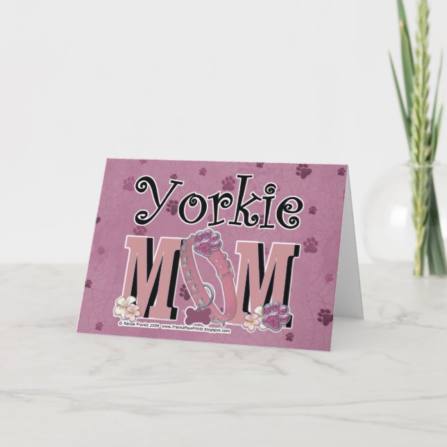 Carte Yorkie MOM (Devant)