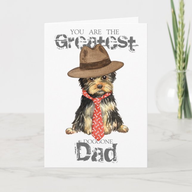 Carte Yorkie Papa (Devant)