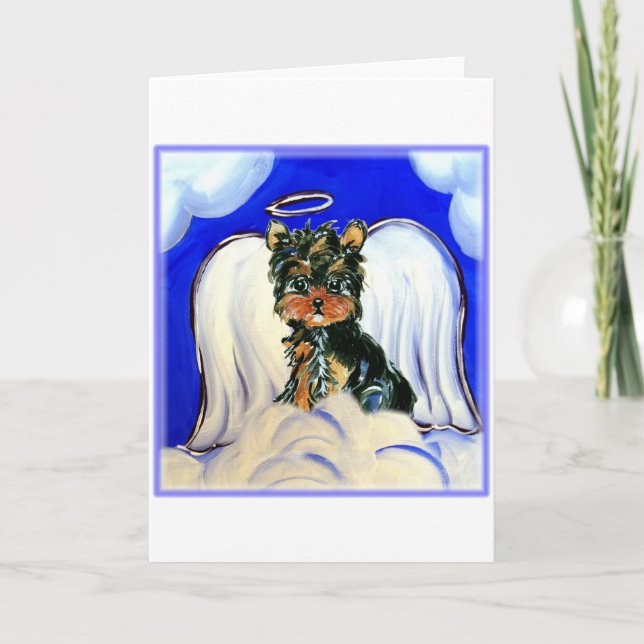 Carte Yorkie Poo Angel (Devant)