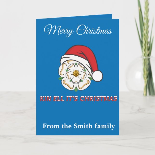 Carte Yorkshire Christmas Kin Ell Its Christmas (Devant)