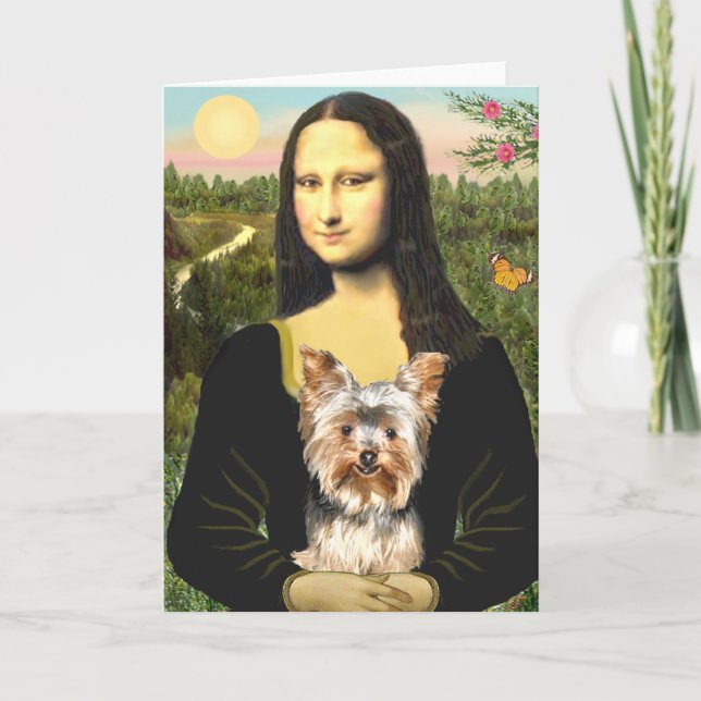 Carte Yorkshire Terrier 17 - Mona Lisa (Devant)