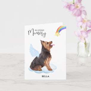 Carte Yorkshire Terrier Chien Angel animal de compagnie 