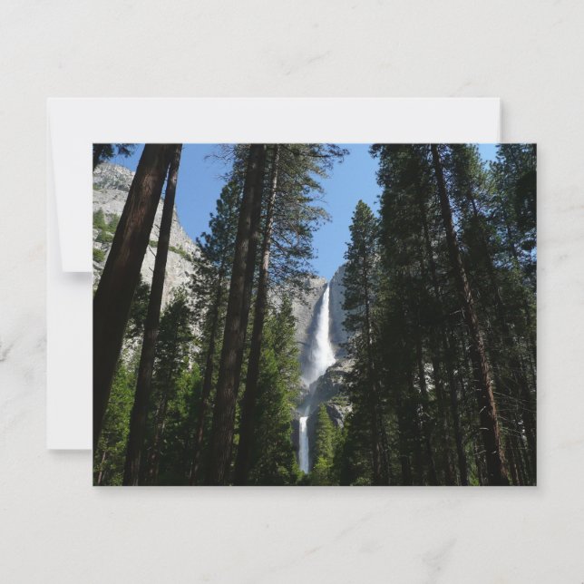 Carte Yosemite Falls et Woods Paysage Photographie (Devant)