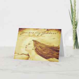 Carte You are my Goddess !