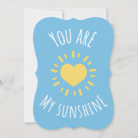 'You Are My Sunshine' Cute Brillant Coeur Design