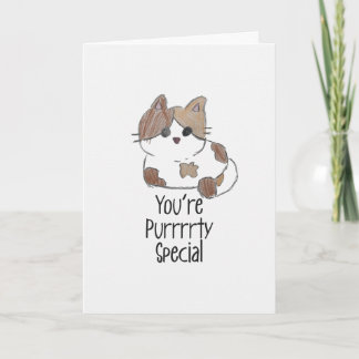 Carte You are Purrrrty Special Cute Kitty Greeting Card