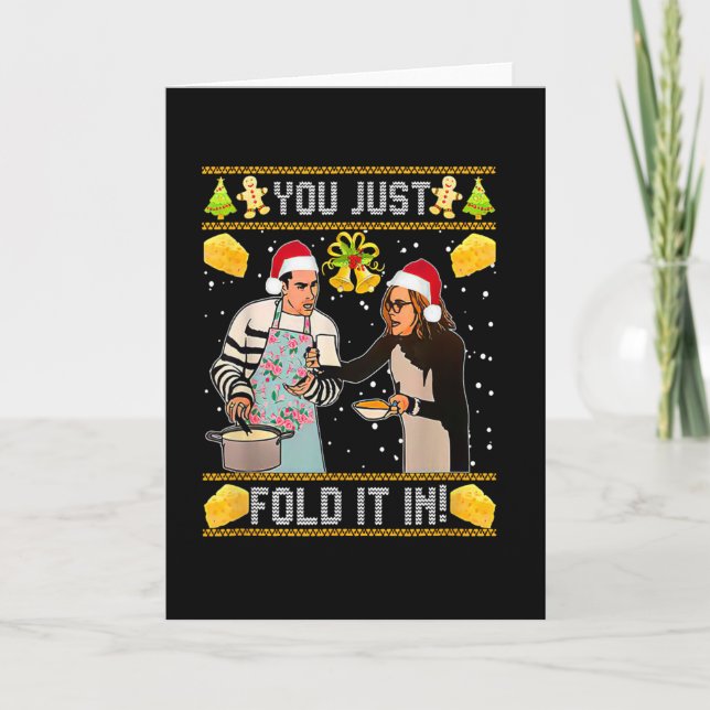 Carte You Just Fold It In Christmas Xmas Pajamas Christm (Devant)