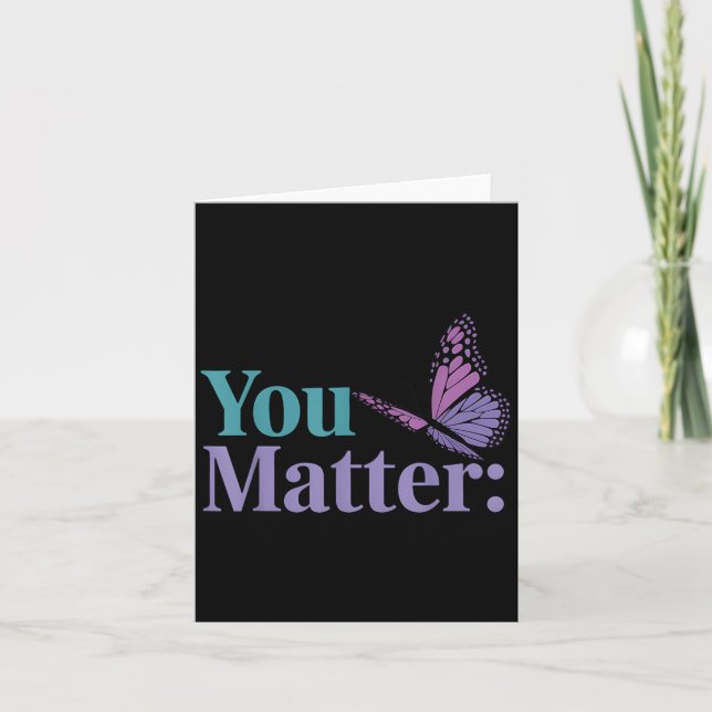 Carte You Suicide Prevention Awareness Mental Health  (Devant)