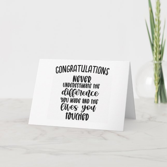 CARTE YOU WILL BE MISSED (VERY FUNNY CARD) CARD (Devant)