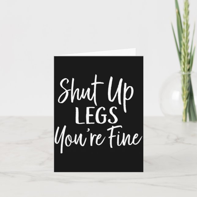 Carte You're Fine Shirt For Gym - Funny Workout  (Devant)