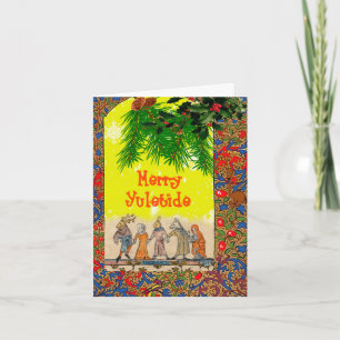 Carte Yuletide créatures médiévales