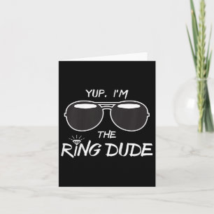 Carte Yup Im The Ring Dude - Funny Kids Ring Bearer