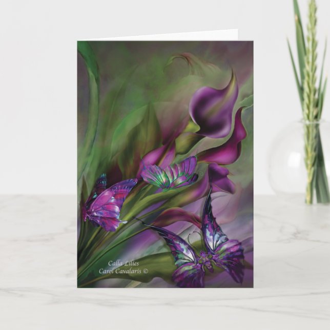 Carte Zantedeschias ArtCard (Devant)