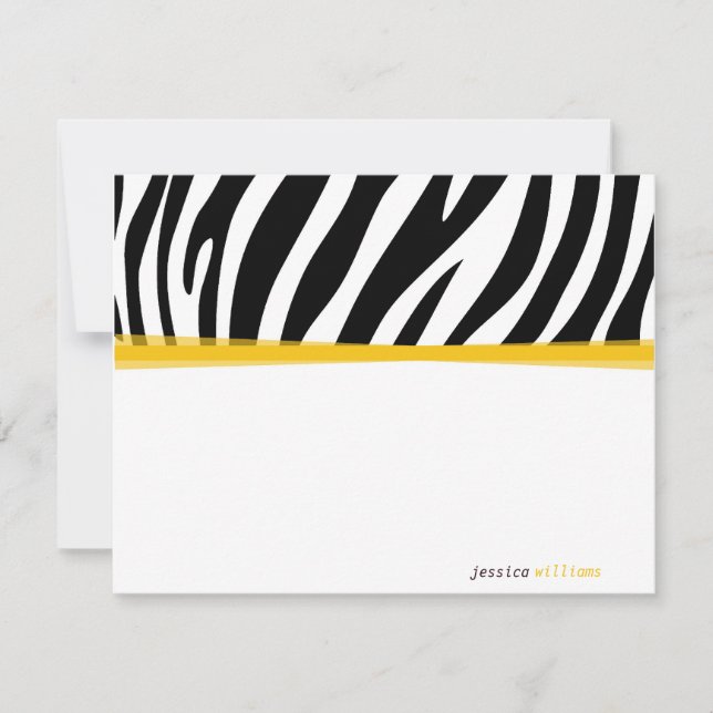Carte Zany Zebra (Devant)