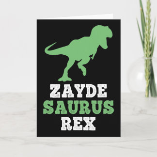 Carte Zayde-saurus Rex Dino Dinosaure Drôle Cool Zaydesa