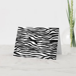 Carte Zebra Print, Zebra Stripes, Noir Et Blanc