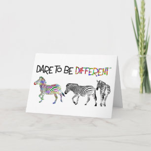 Carte Zebra Studies Birthday Card