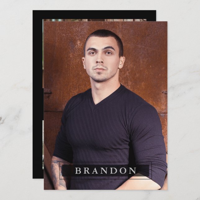 Carte Zed Comp Acteur Modèle 5 Photo 5.5x7.5 Pro (Devant / Derrière)