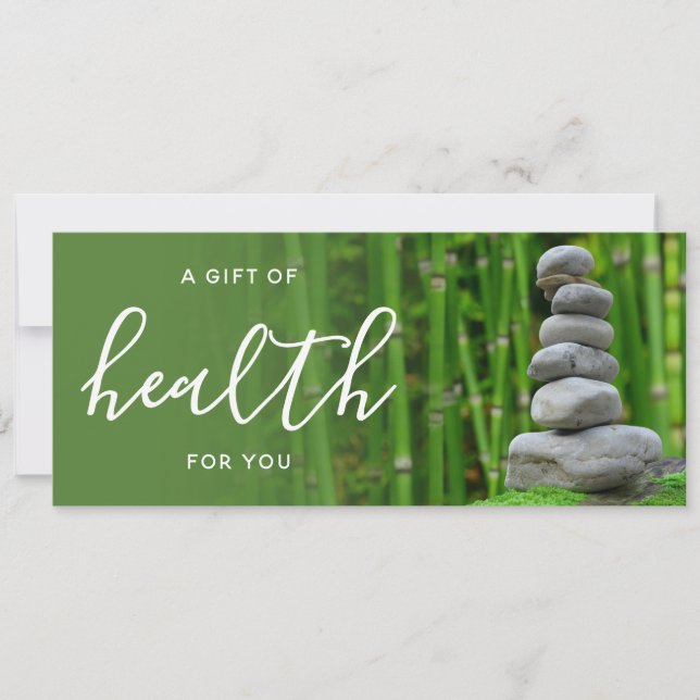 Carte Zen Bamboo Chiropractic Care Certificat cadeau (Devant)