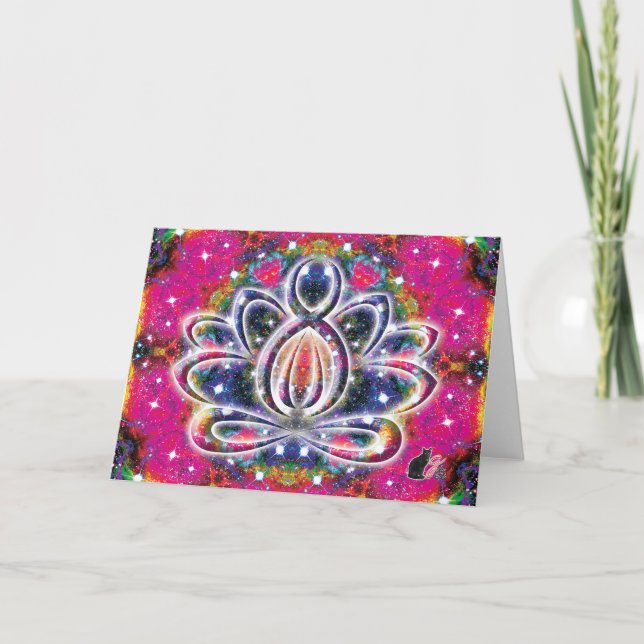 Carte Zen Lotus atmosphérique (Devant)