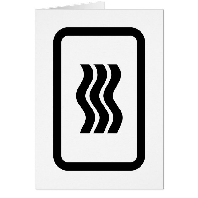 Carte Zener | 3 Carte Vertical Wavy Lines (Devant)