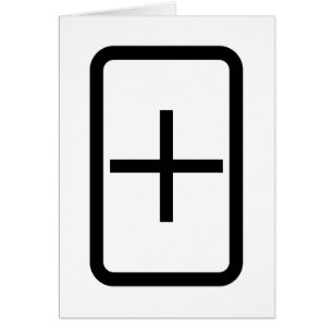 Carte Zener   Carte de signe Plus