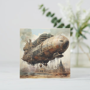 Carte Zeppelin Steampunk vintage (2)
