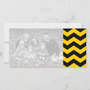 Carte Zigzag or et noir