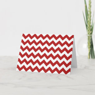 Carte Zigzag rouge et blanc