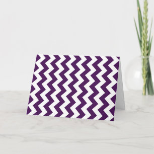 Carte Zigzag violet et blanc