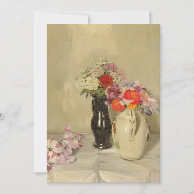 Carte Zinnias | William Nicholson (Devant)