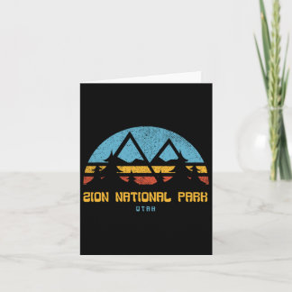 Carte Zion National Park Utah Retro Vintage Randonnée ca