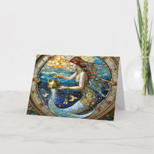 Carte Zodiac - Aquarius La Sirène Du Porteur D'Eau