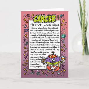 Carte Zodiac - Cancer Fun Fun Facts