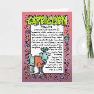 Carte Zodiac - Capricorn Fun Facts