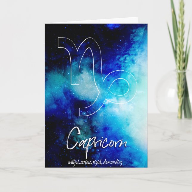 Carte Zodiac : Capricorne Traits (Devant)