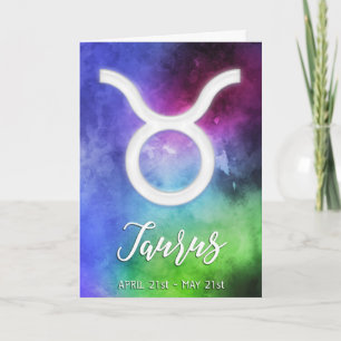 Carte Zodiac : Dates du Taurus