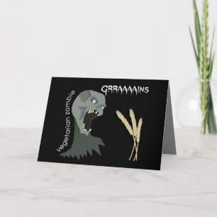 Carte Zombie végétarien veut des grands !