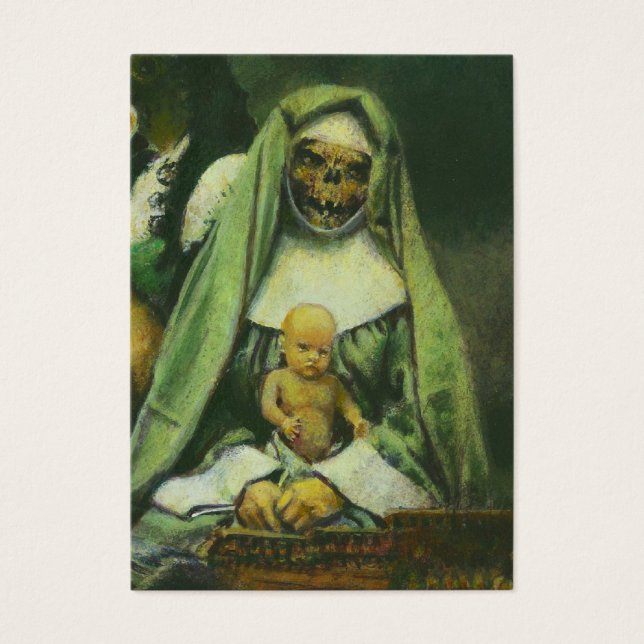Carte Zombie Witch ACEO (Devant)