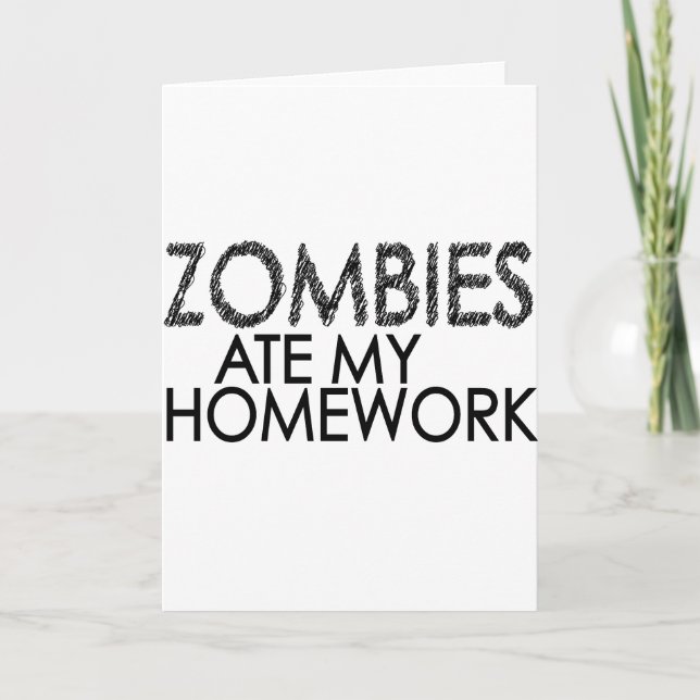 Carte Zombies à ma maison (Devant)