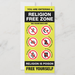 Carte Zone sans religion