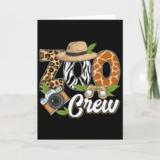 Carte Zoo Crew Safari Animals Wildlife Animal Wild Field