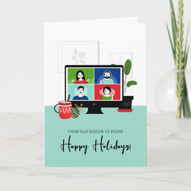 Carte Zoom De Noël De Notre Écran À VOS Vacances (Devant)