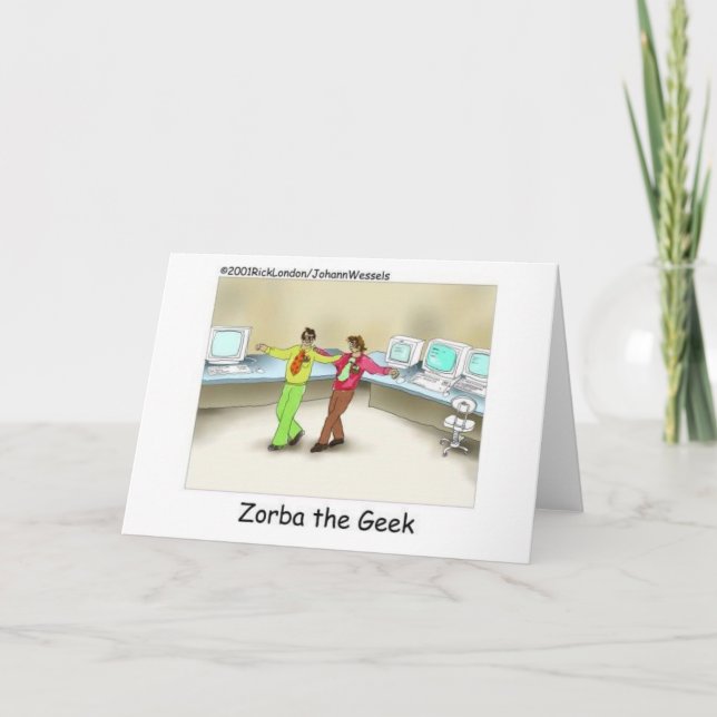 Carte Zorba Le Geek Funny Cadeaux & Objets de collection (Devant)