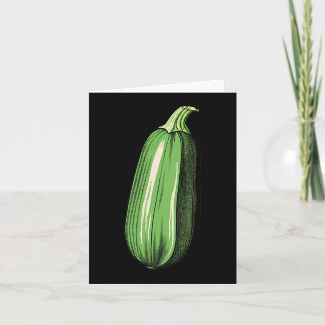 Carte Zucchini Lazy Easy Funny Matching Halloween Costum (Devant)